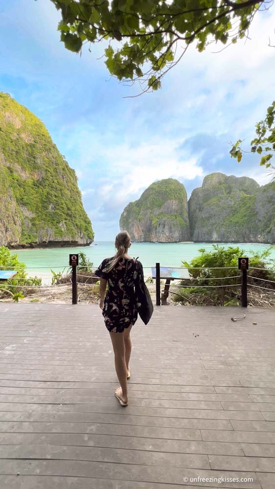 The Beach at Maya Bay in Phi Phi Islands Thailand