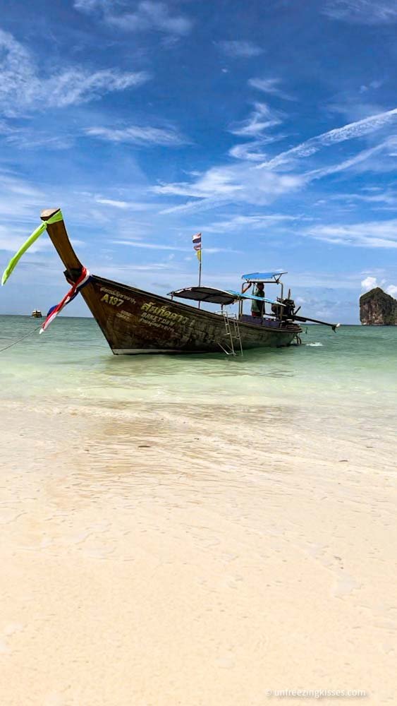 Long tail boat in Krabi Thailand