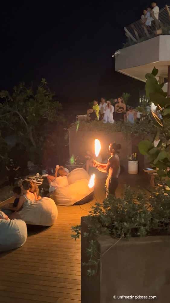 Reeve Beach Club Krabi fire show