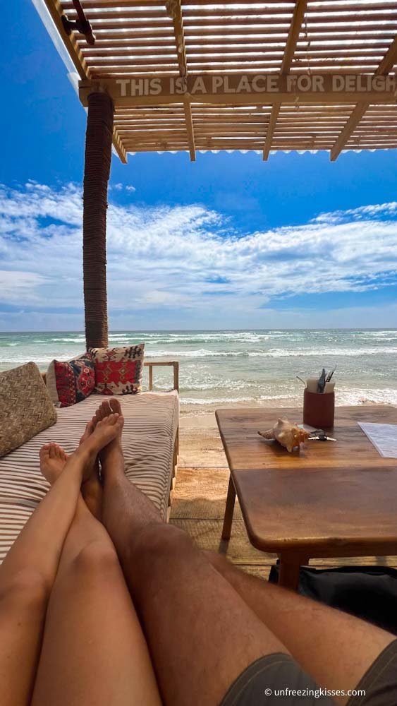 Beach side restaurant in Ahangama Sri Lanka