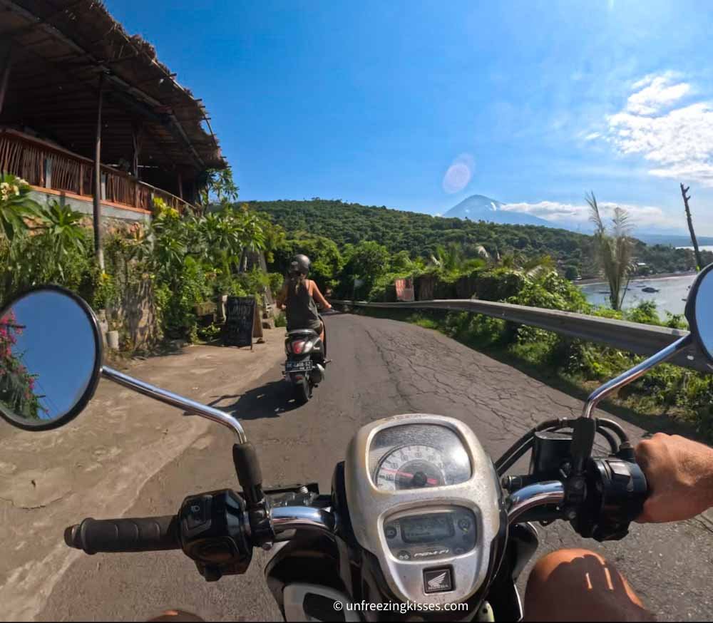 Scooter ride in Amed Bali