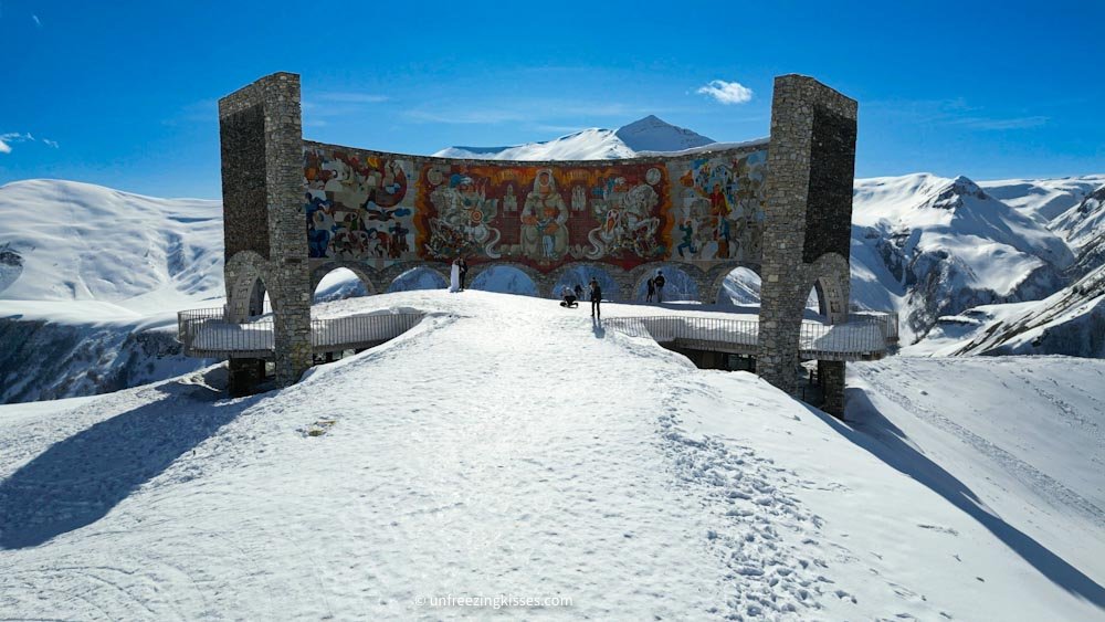 Russian-Georgian Friendship Monument Gudauri Georgia