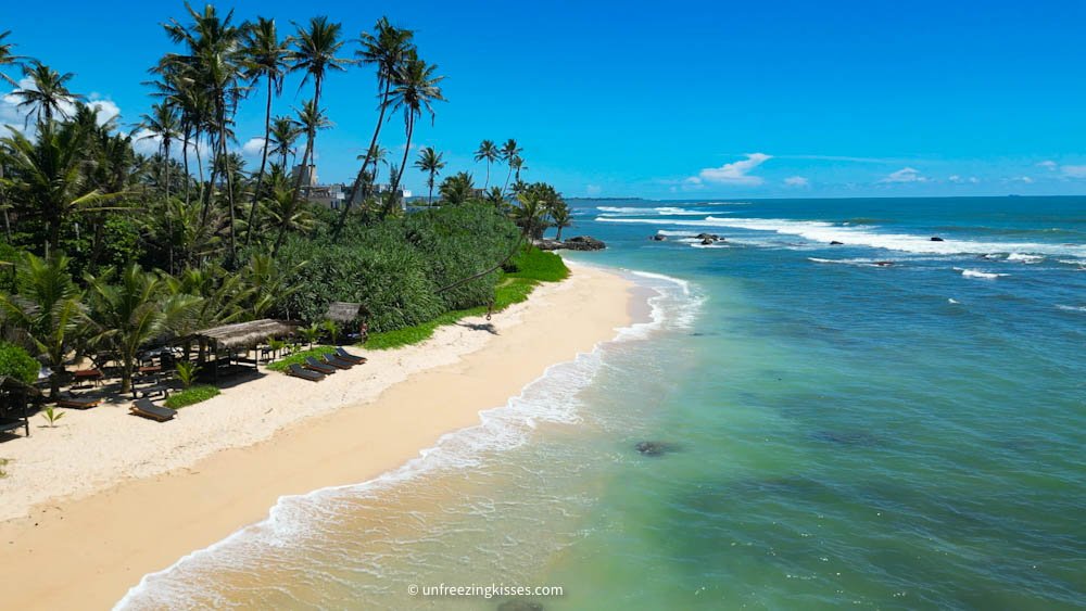 Madiha beach in Sri Lanka