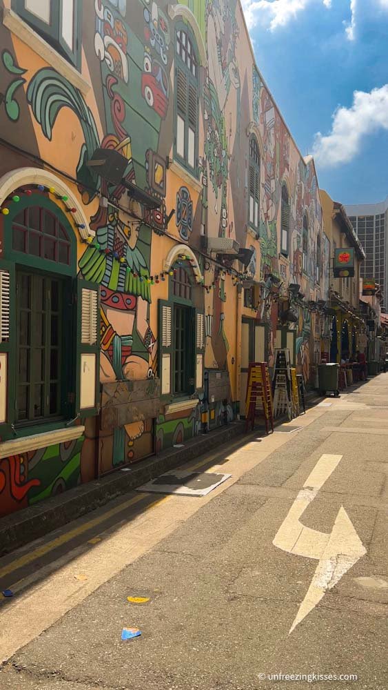 Colourful buildings in Kampong Glam Singapore