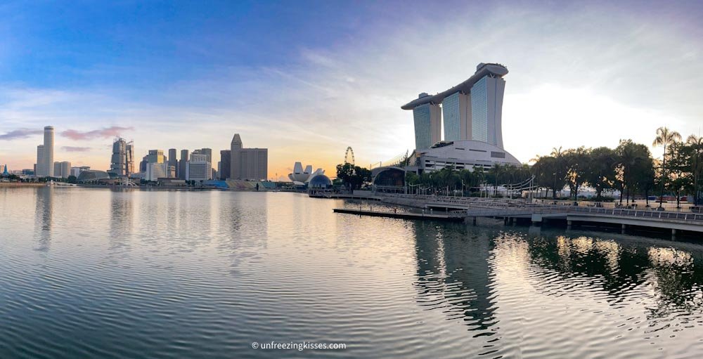 Singapore city view and Marina Bay Sands