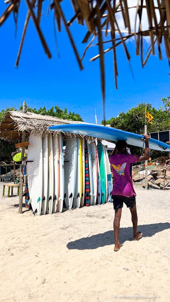 Surfing in Ahangama Sri Lanka