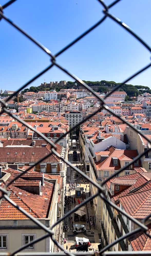 View from Bairro Alto in Lisbon, next to the Santa Justa Lift