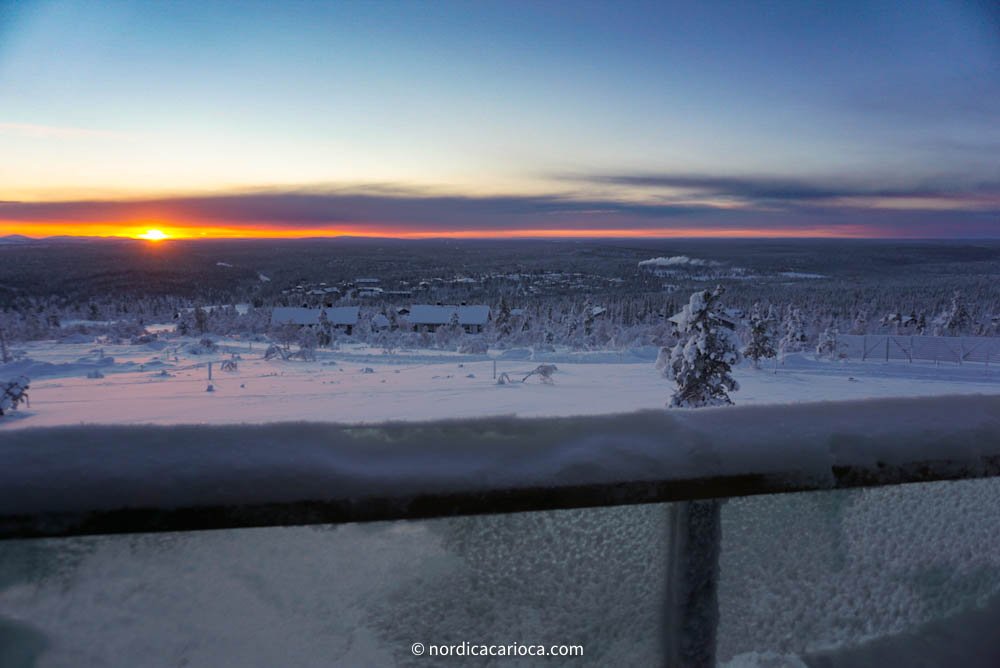 Saariselkä view from the Star Arctic Hotel