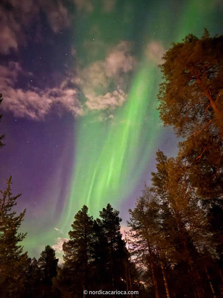 Aurora borealis in Finland